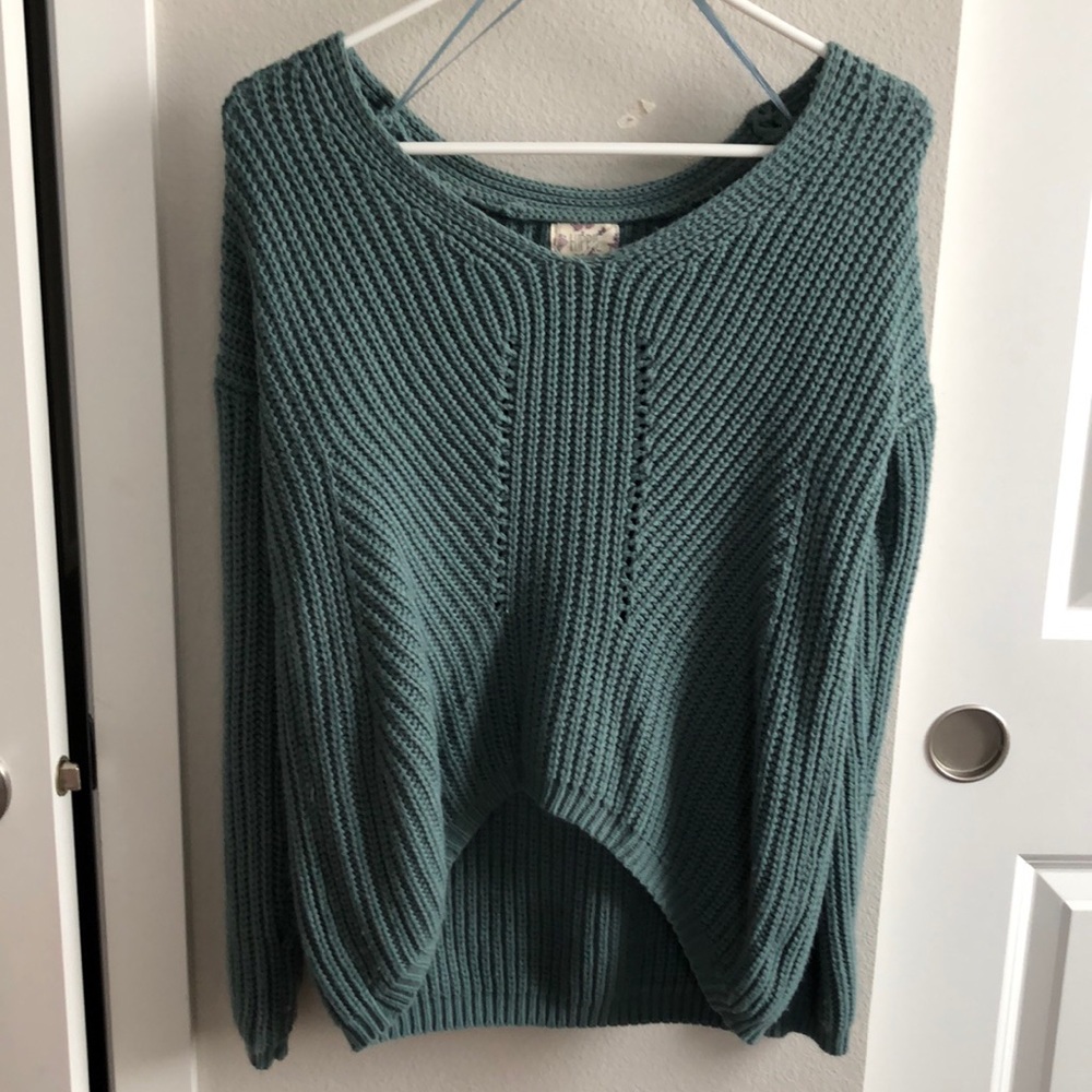 Turquoise sweater